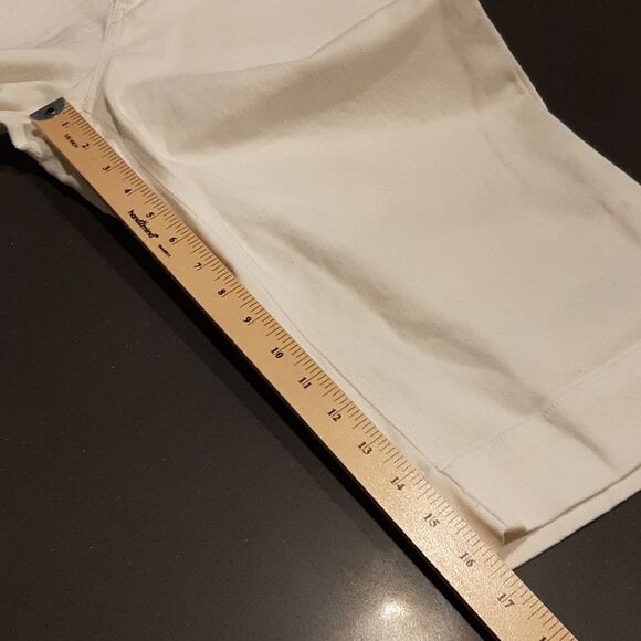 Nine West sz 12 white Capri pants - Picture 8 of 9